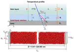 Molecular dynamics study of scale effect on Kapitza length at solid−liquid interface